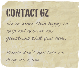 Contact GZ
We’re more than happy to help and answer any questions that you have.

Please don’t hesitate to drop us a line...